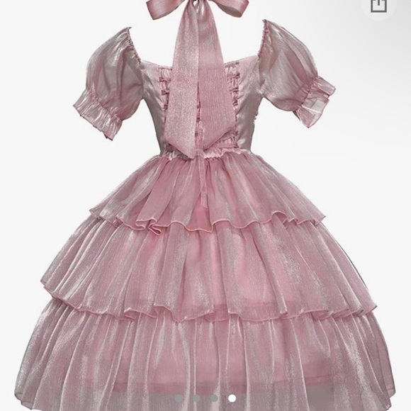 Pink frilly princess dress - Picture 3 of 4